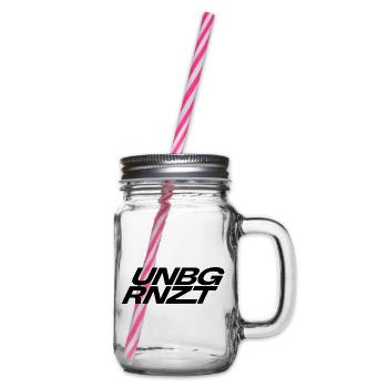 UNBGRNZT by Unbegrenzt Apparel - Henkelglas mit Schraubdeckel - Klar - Rechts
