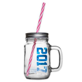 9. GEBURTSTAG LIMITED EDITION 2017 - Henkelglas mit Schraubdeckel - Klar - Rechts