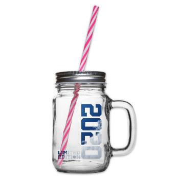 6TH BIRTHDAY LIMITED EDITION 2020 - Glass jar with handle and screw cap - clear - Right