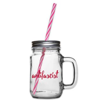 Always Antifascist - Henkelglas mit Schraubdeckel - Klar - Rechts