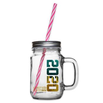 6TH BIRTHDAY LIMITED EDITION 2020 - Glass jar with handle and screw cap - clear - Right