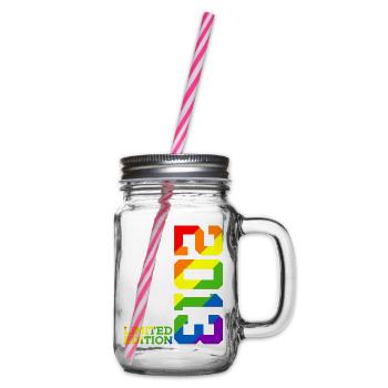 LGBTQ 2013 RAINBOW QUEER 12E ANNIVERSAIRE PRIDE - Bocal à boisson - transparent - Droite
