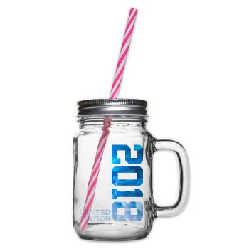 8TH BIRTHDAY LIMITED EDITION 2018 - Glass jar with handle and screw cap - clear - Right