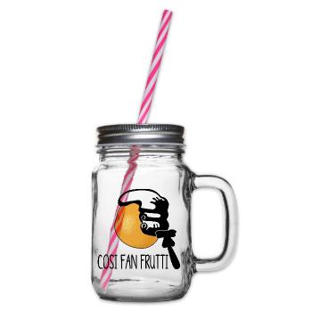 cosi fan tutti versus frutti - Souvenir von Mozart - Henkelglas mit Schraubdeckel - Klar - Rechts
