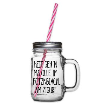 Ziguri, Löwenzahn Zigurikaffee - Henkelglas mit Schraubdeckel - Klar - Rechts