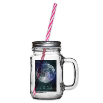 LUNA - Glass jar with handle and screw cap - clear - Right