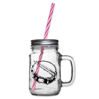 Snare - Drum - Percussion - Musique - Bocal à boisson - transparent - Droite