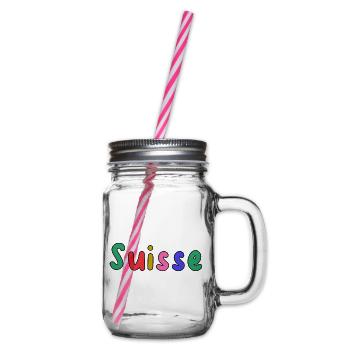 SUISSE. PAYS. GENEVE. HUMOUR. DRAPEAU - Bocal à boisson - transparent - Droite
