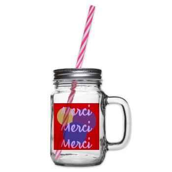 THANK YOU. MISTRESS. MASTER. THANK YOU MISTRESS - Glass jar with handle and screw cap - clear - Right