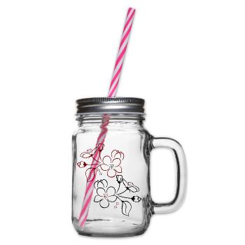 Blüten, Fleurs - Bocal à boisson - transparent - Droite