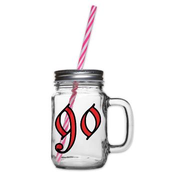 90 - Henkelglas mit Schraubdeckel - Klar - Rechts