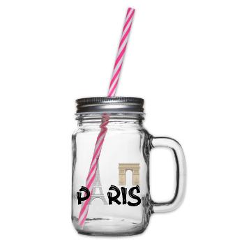 PARIS - Henkelglas mit Schraubdeckel - Klar - Rechts