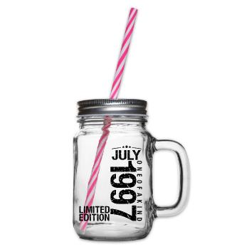 Geburtstag 1997 Juli 1997 Juli 1997 - Henkelglas mit Schraubdeckel - Klar - Rechts