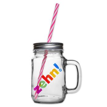ZEHN 10 JAHRE 10. GEBURTSTAG - Henkelglas mit Schraubdeckel - Klar - Rechts