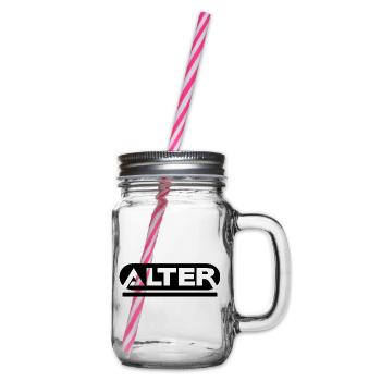 Alter - Henkelglas mit Schraubdeckel - Klar - Rechts