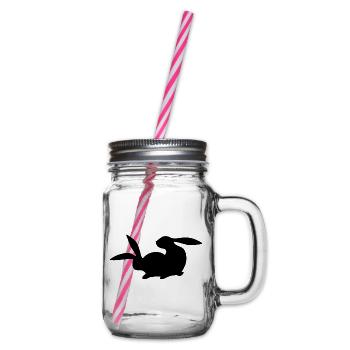 Rammler - Rabbit - Henkelglas mit Schraubdeckel - Klar - Rechts