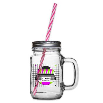 Testbild System fährt hoch - Henkelglas mit Schraubdeckel - Klar - Rechts