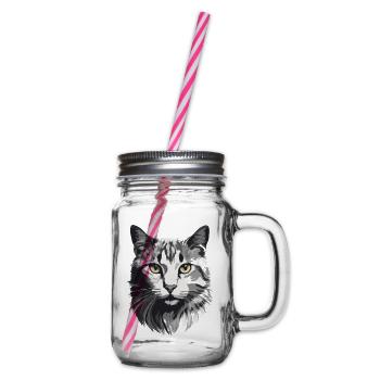 Gatito. - Henkelglas mit Schraubdeckel - Klar - Rechts