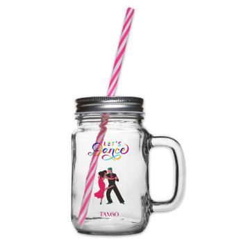 Lass uns Tango tanzen - Henkelglas mit Schraubdeckel - Klar - Rechts