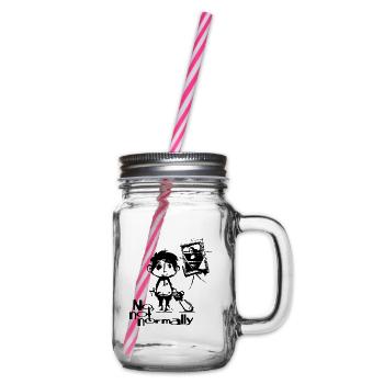 NEIN, NORMALERWEISE NICHT – LISA von BENT CIRCLE DESIGN - Henkelglas mit Schraubdeckel - Klar - Rechts