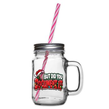 Weihnachts-Dokumentationswitz - Henkelglas mit Schraubdeckel - Klar - Rechts