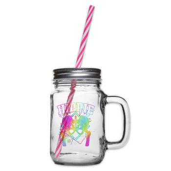 Hüften Hüfte Hüftgelenk - Henkelglas mit Schraubdeckel - Klar - Rechts