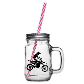 enduro - Henkelglas mit Schraubdeckel - Klar - Rechts
