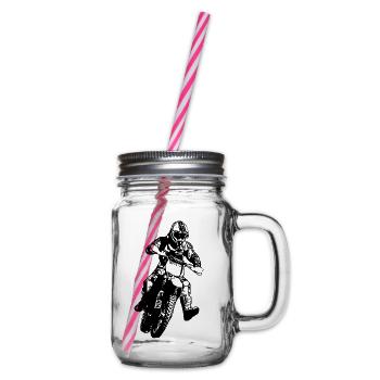 enduro - Henkelglas mit Schraubdeckel - Klar - Rechts