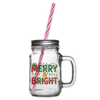 Fröhliche und helle Weihnachtsbeleuchtung - Henkelglas mit Schraubdeckel - Klar - Rechts