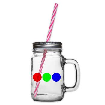 Triaden-Neonkreise - Henkelglas mit Schraubdeckel - Klar - Rechts