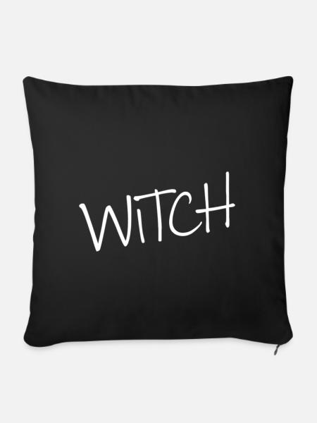 I am a witch - Sofakissen mit Füllung 45 x 45 cm - Schwarz
