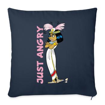 Asterix & Obelix - Kleopatra Just Angry - Sofakissen mit Füllung 45 x 45 cm - Navy - Vorne