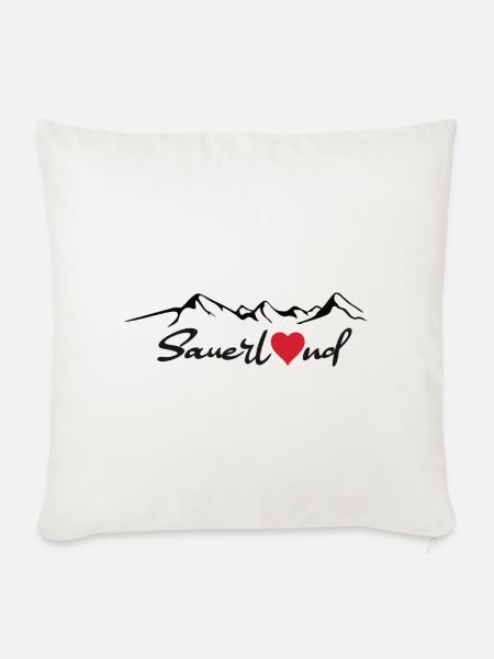 Sauerland Sticker - Sofakissen mit Füllung 45 x 45 cm - Naturweiß