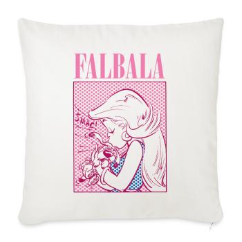 Asterix & Obelix Falbala Küsst Idefix - Sofakissen mit Füllung 45 x 45 cm - Naturweiß  - Vorne