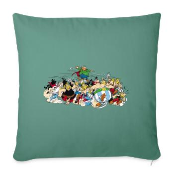 Asterix & Obelix - Attacke - Sofakissen mit Füllung 45 x 45 cm - Tanngrün - Vorne