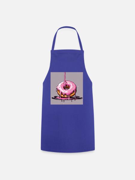 Donut 1 - Kochschürze - Royalblau