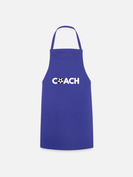 Coach Fussball Trainer Fussballtrainer - Kochschürze - Royalblau