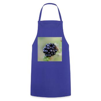 Brombeere Brombeeren Beeren Früchte - Kochschürze - Royalblau - Vorne - AI Model Male 185 dark (185cm)