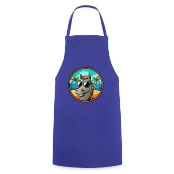 Pferd Lustig Cartoon Sommer Strand Sonnenbrille Cool - Kochschürze - Royalblau - Vorne - AI Model Male 185 dark (185cm)