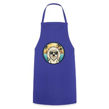 Komondor Hunderasse Cartoon Sonnenbrille Strand - Kochschürze - Royalblau - Vorne - AI Model Male 185 dark (185cm)
