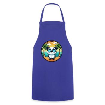 Panda Lustige Cartoon Sommer Strand Sonnenbrille Cool - Kochschürze - Royalblau - Vorne - AI Model Male 185 dark (185cm)