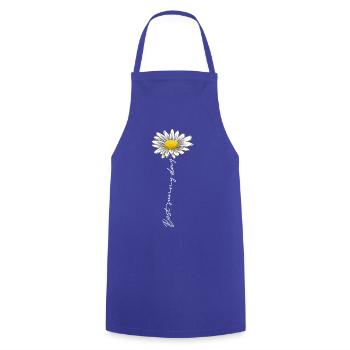 Sommerblume, bester sonniger Tag - Textilien, Geschenke - Kochschürze - Royalblau - Vorne - AI Model Male 185 dark (185cm)