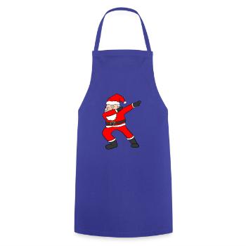 Dabbing Santa - Kochschürze - Royalblau - Vorne - AI Model Male 185 dark (185cm)