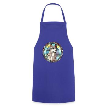 Nördliche Inuit Hunderasse Buntes Glas Bunt Wa - Kochschürze - Royalblau - Vorne - AI Model Male 185 dark (185cm)