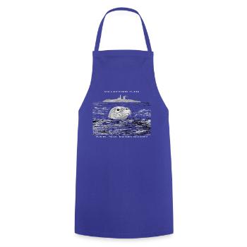 UTÖ GREY SEAL - Marine Textilien und Geschenke - Kochschürze - Royalblau - Vorne - AI Model Male 185 dark (185cm)