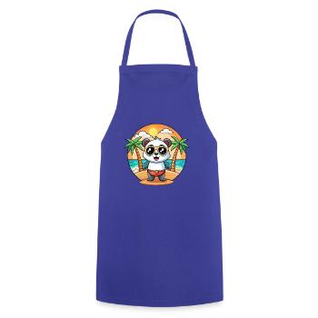 Panda Lustige Cartoon Sommer Strand Sonnenbrille - Kochschürze - Royalblau - Vorne - AI Model Male 185 dark (185cm)