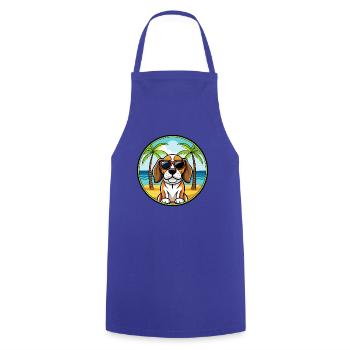 Beagle Harrier Hunderasse Cartoon Sonnenbrille Strand - Kochschürze - Royalblau - Vorne - AI Model Male 185 dark (185cm)