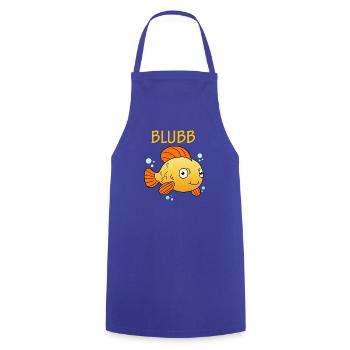 Blubb Goldfisch Süßer Fisch Aquarium Fischchen - Kochschürze - Royalblau - Vorne - AI Model Male 185 dark (185cm)
