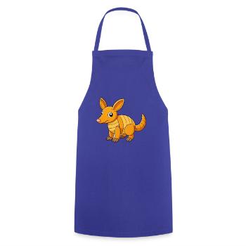 Aardvark Mascotte mignonne Personnage de dessin animé Kawaii - Tablier de cuisine - bleu royal - Devant - AI Model Male 185 dark (185cm)