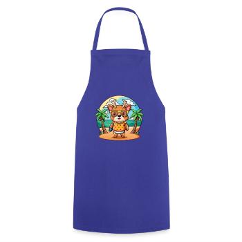 Hirsch Lustige Cartoon Sommer Strand Sonnenbrille - Kochschürze - Royalblau - Vorne - AI Model Male 185 dark (185cm)